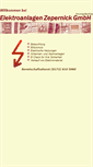 Mobile Screenshot of elektroanlagen-zepernick.de