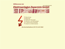 Tablet Screenshot of elektroanlagen-zepernick.de